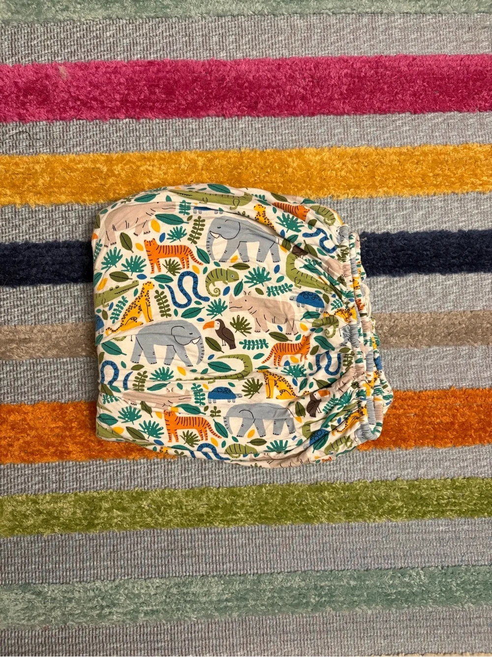 Little Sleepies Safari Animals Fitted Crib Sheet